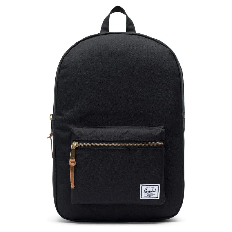 Reinforced high-tensile trekking rope-Herschel Unisex Black Mid-Volume 17L Settlement Backpack - 10005-00001-OS