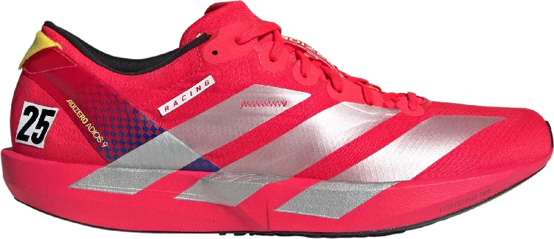 Anti-slip textured camp sandals-adidas Adizero Adios 9 Mens Running Shoes - Red