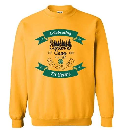 Rustproof site anchors-Canter's Cave Crewneck Sweatshirt-Shirt - 75th Anniversary