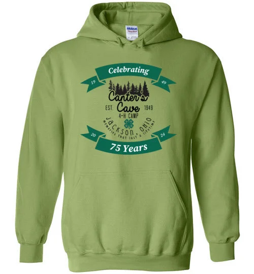 Rechargeable site dusk-Canter's Cave Heavy Blend Hoodie - 75th Anniversary