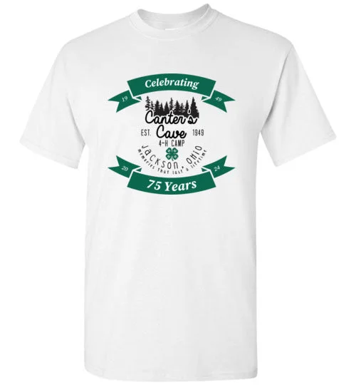 Packable site quilt-Canter's Cave Short Sleeve T-Shirt - 75th Anniversary