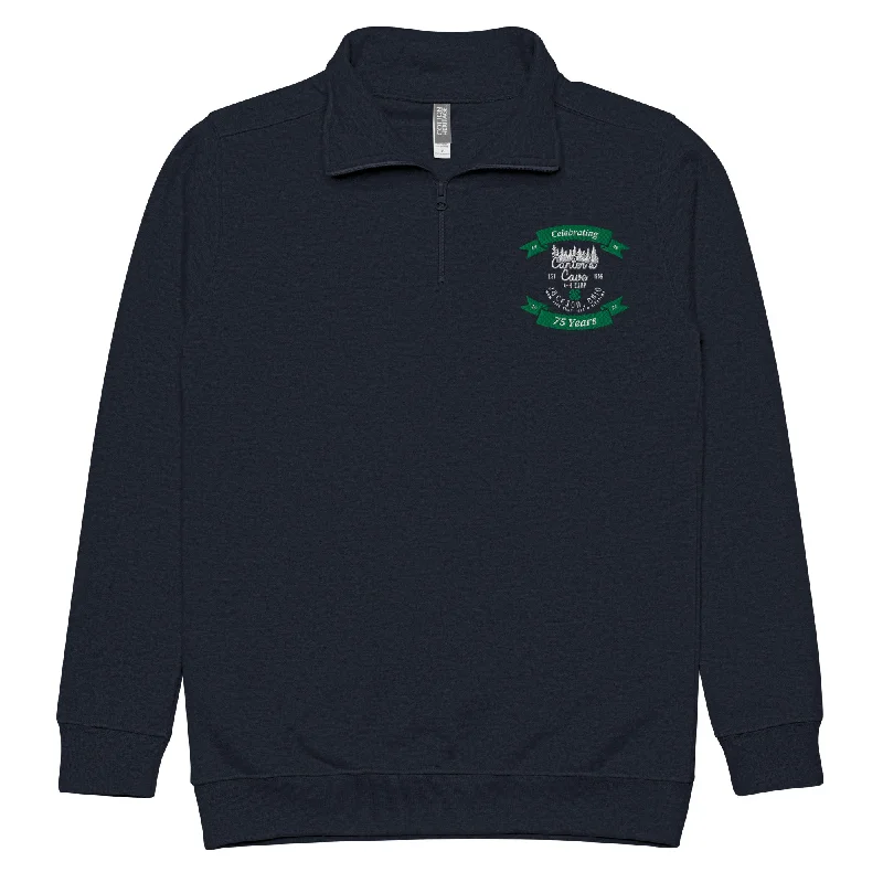 Ripstop site base-Canter's Cave Unisex Fleece Pullover - 75th Anniversary