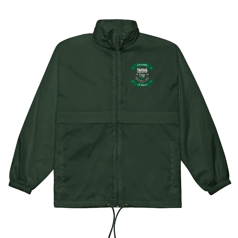 Dual-flame site burner-Canter's Cave Unisex Windbreaker - 75th Anniversary