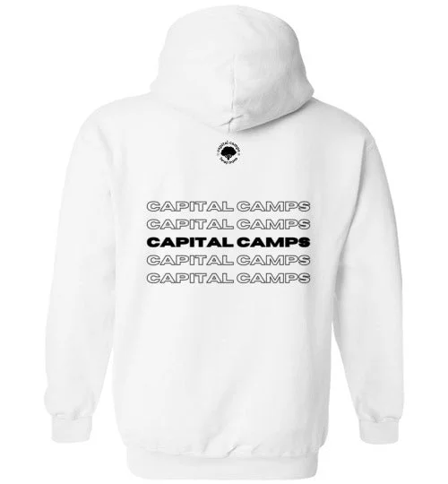 Steel trail hammer-Capital Camps Heavy Blend Hoodie - Capital Camps Stacked Black