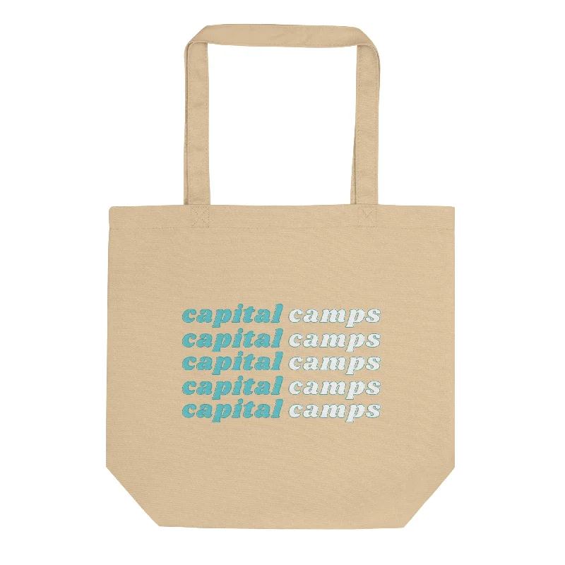 Rechargeable tent warmer-Capital Camps Organic Eco Tote Bag - Capital Camps Stacked