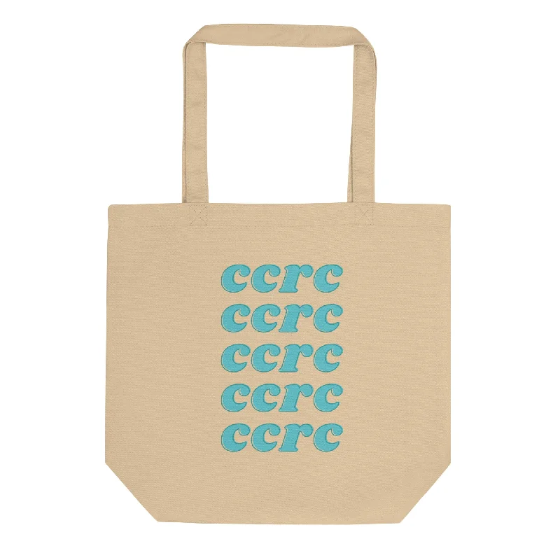 Curved trail spoon-Capital Camps Organic Eco Tote Bag - CCRC Stacked