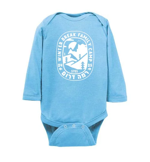 Waterproof site floor-Ramah Darom Infant Long Sleeve Bodysuit - WBFC 24