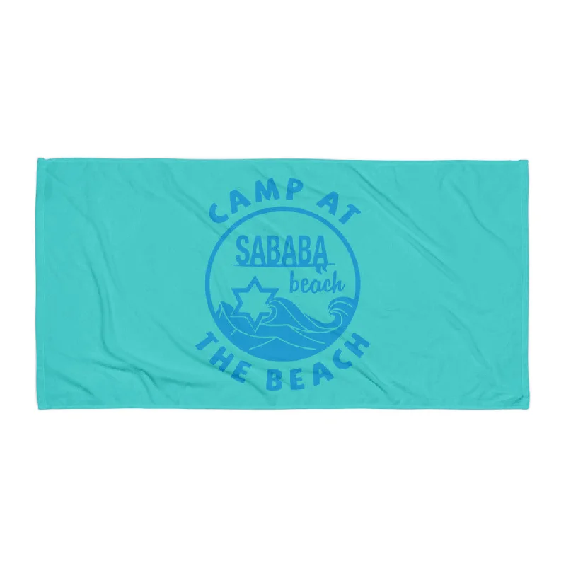 Galvanized site pegs-Sababa Beach Towel - Turquoise