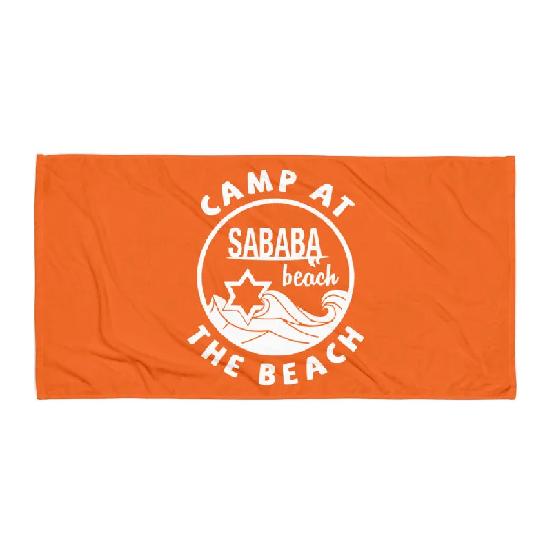 Slim site blade-Sababa Beach Towel - Orange