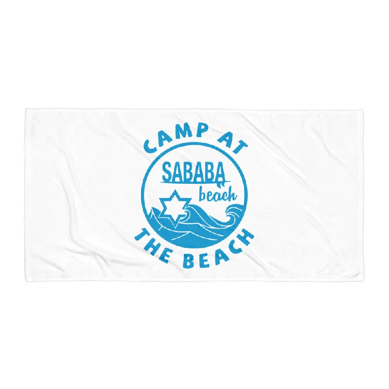 Rechargeable site head-Sababa Beach Towel - White