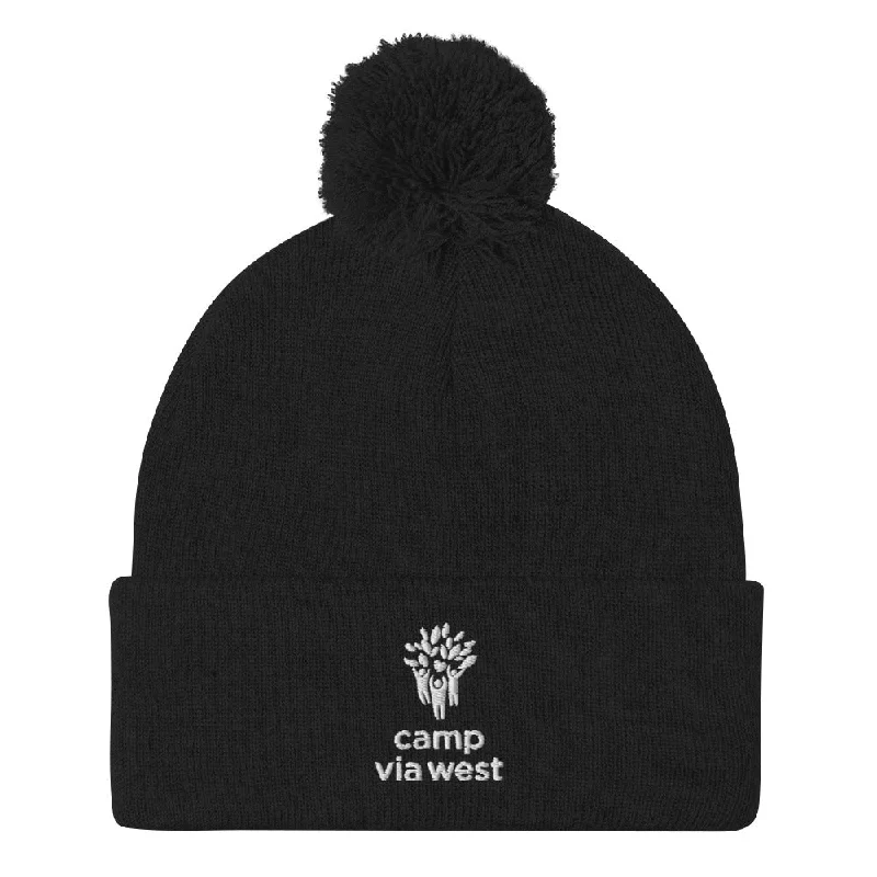 Rechargeable site glow-Via West Pom-Pom Beanie