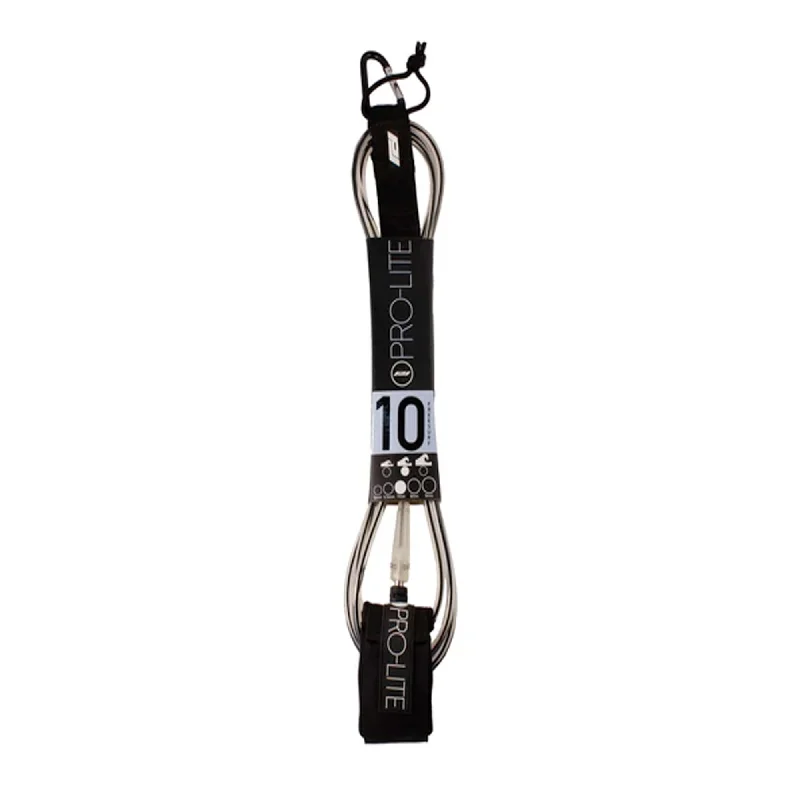 Collapsible leak-proof water pouch-Pro-Lite 10' Freesurf Surfboard Leash - Clear/Black